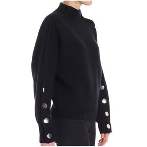 ba&sh Polly pullover sweater with silver buttons - Size 1 (US6/Medium)